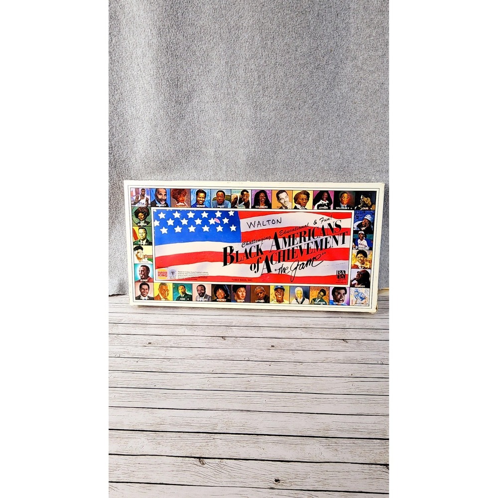 Vintage Black Americans of Achievement Board Game 1993 Complete Educational Triv